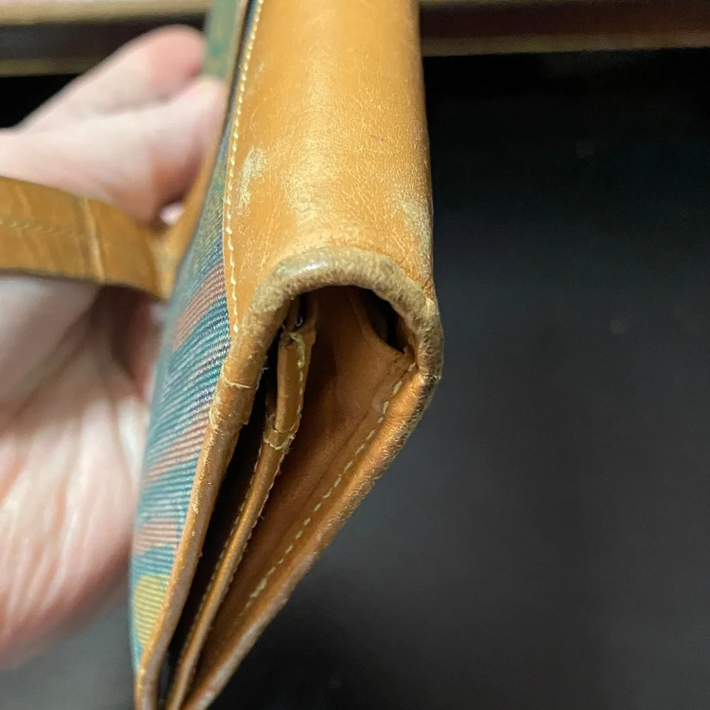 Vintage Vincent Van Gogh Tan and Multicolor Wallet